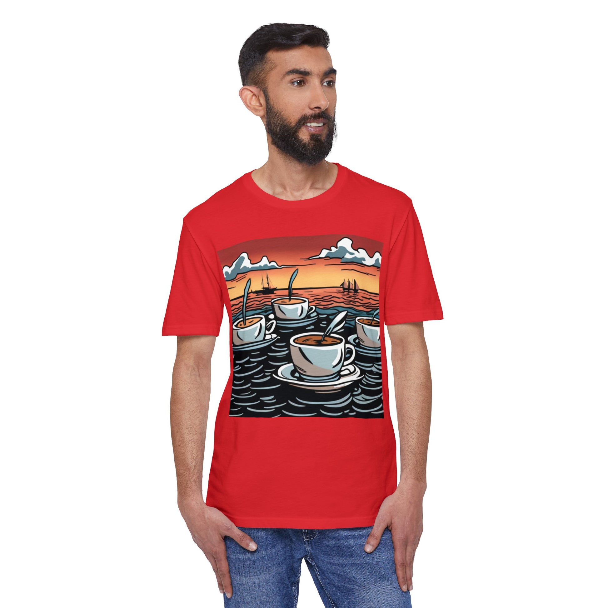 Coffee Boats Unisex District® Re-Tee® - Lizard Vigilante