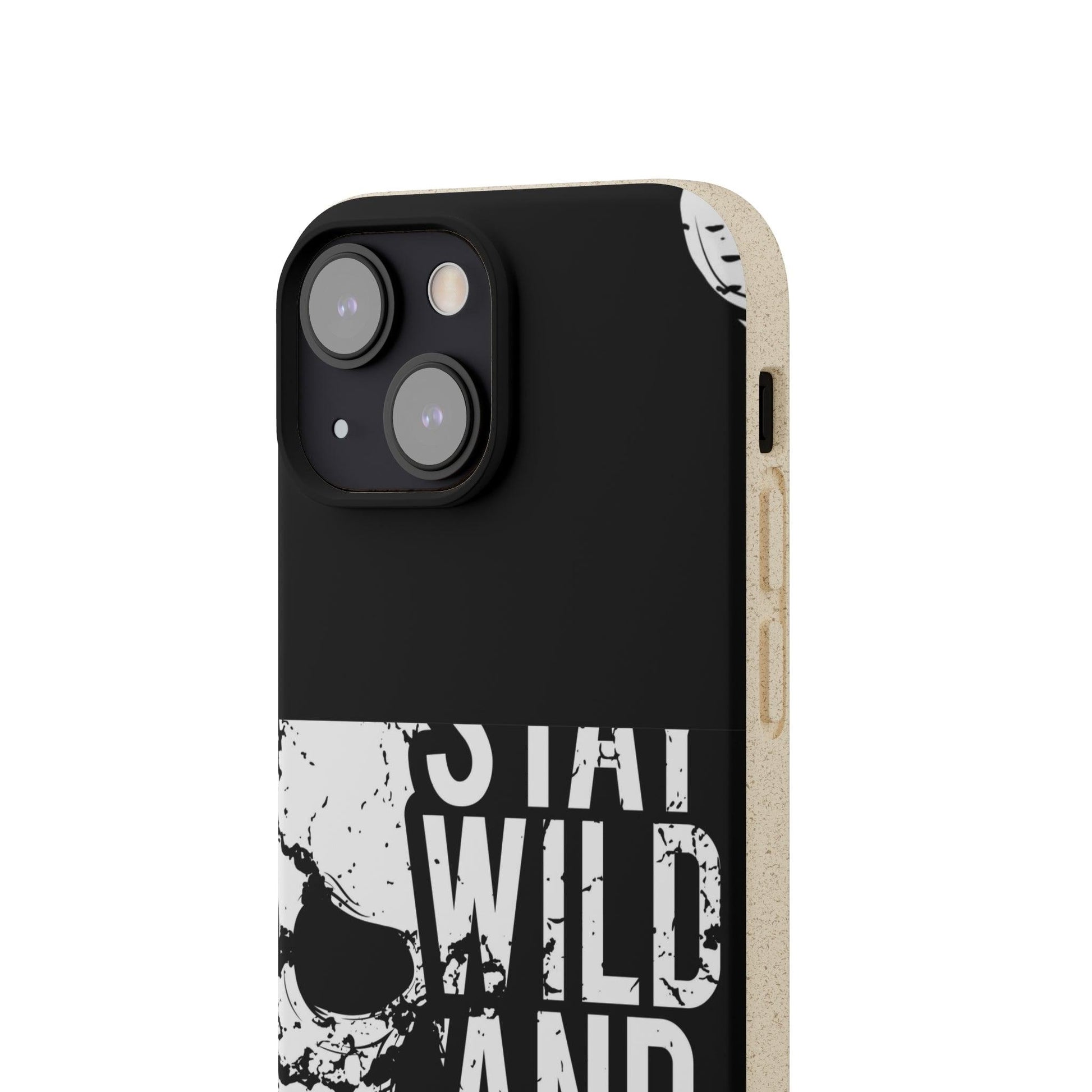 Stay Wild And Free Skull Biodegradable Cases - Lizard Vigilante