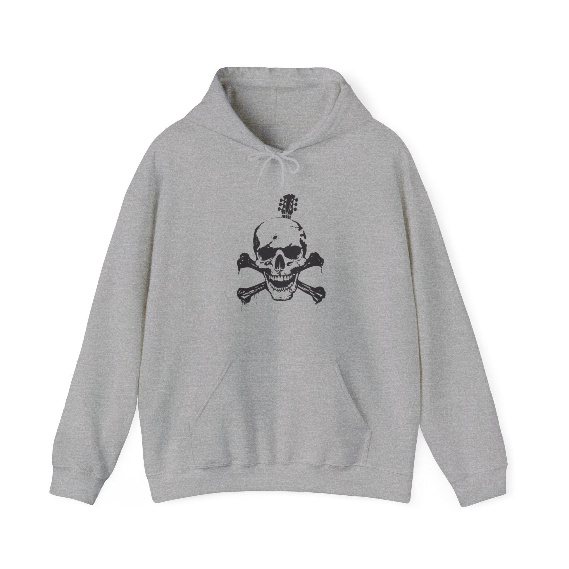 Guitar Skull Cross Bones Unisex Heavy Blend™ Hooded Sweatshirt - Lizard Vigilante