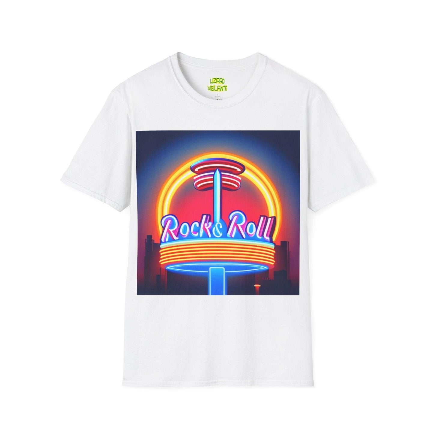 Rock & Roll Diner Unisex Softstyle T-Shirt - Lizard Vigilante