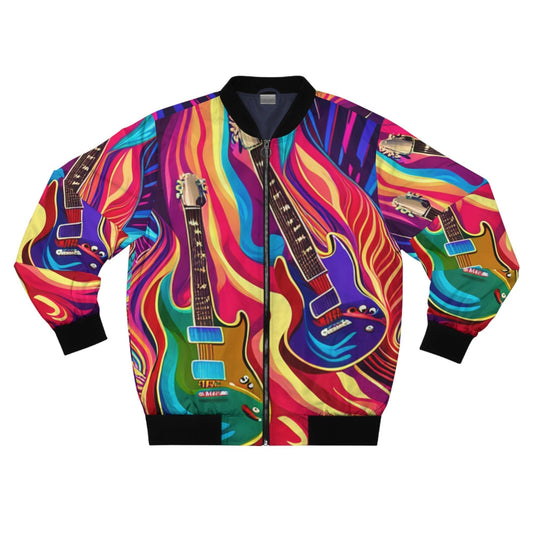 Psychedelic Things Men's Bomber Jacket - Lizard Vigilante