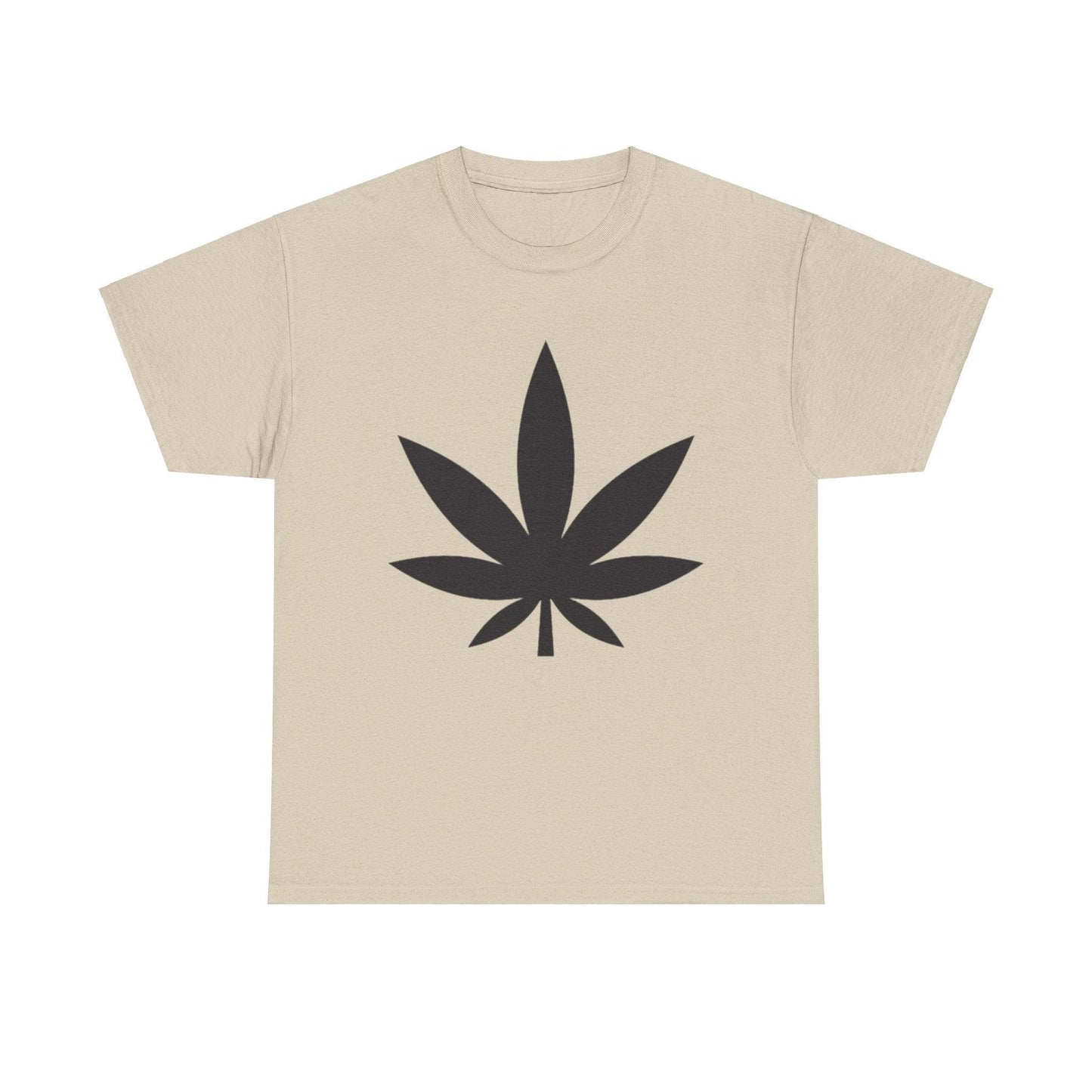 Black Pot Leaf Unisex Heavy Cotton Tee - Lizard Vigilante