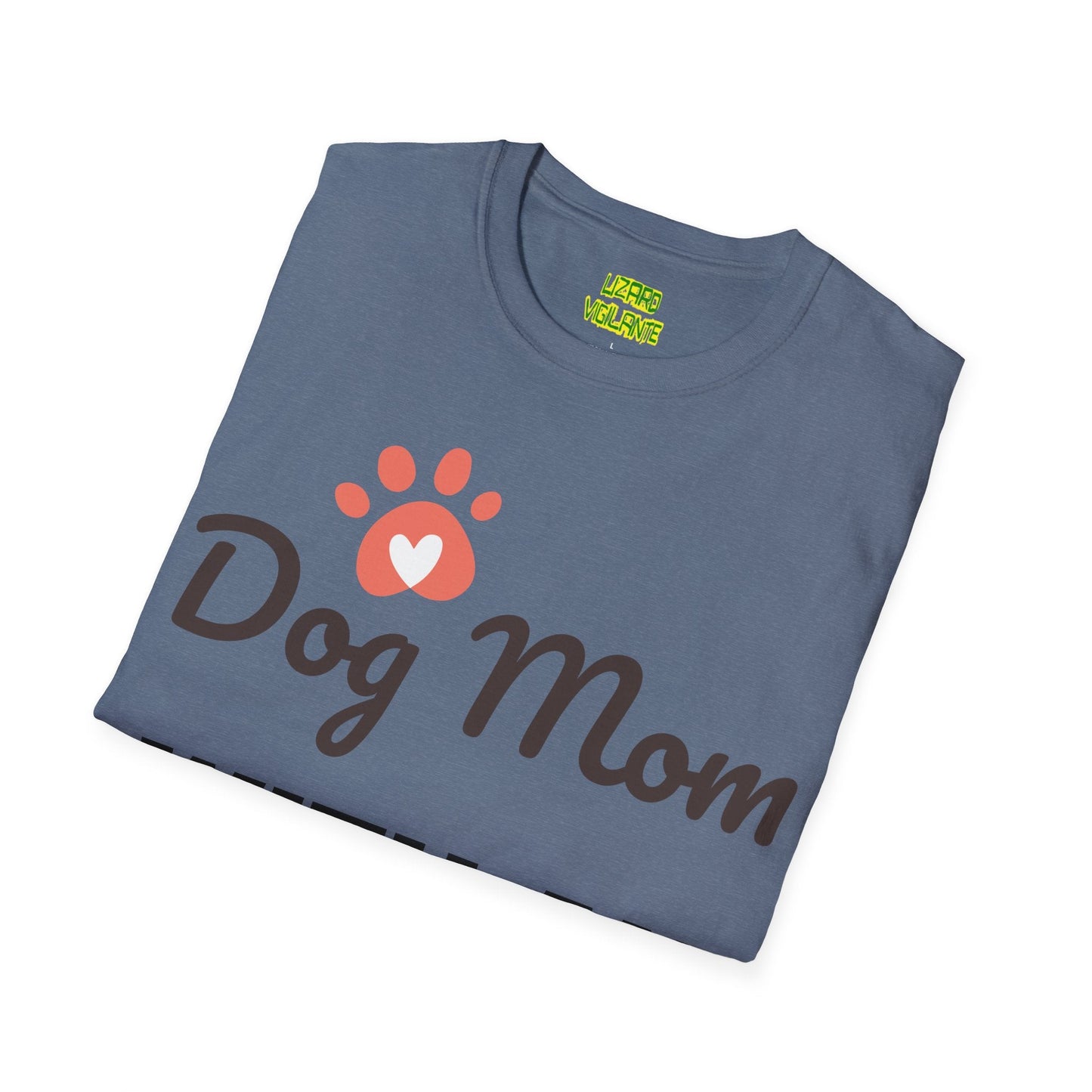 Dog Mom WITH AN ATTITUDE Unisex Softstyle T-Shirt - Lizard Vigilante