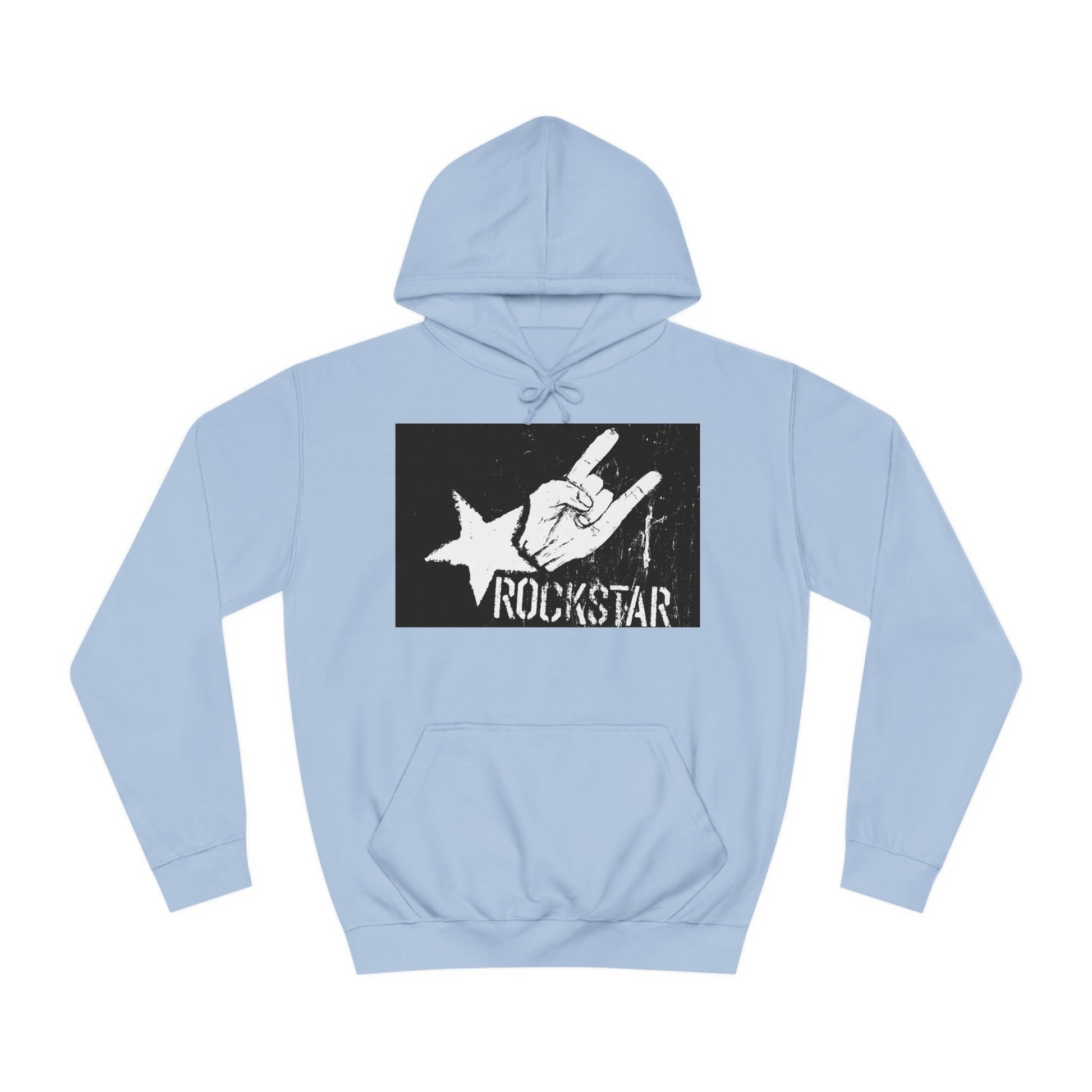 Rock Star Hand Sign Unisex College Hoodie - Lizard Vigilante