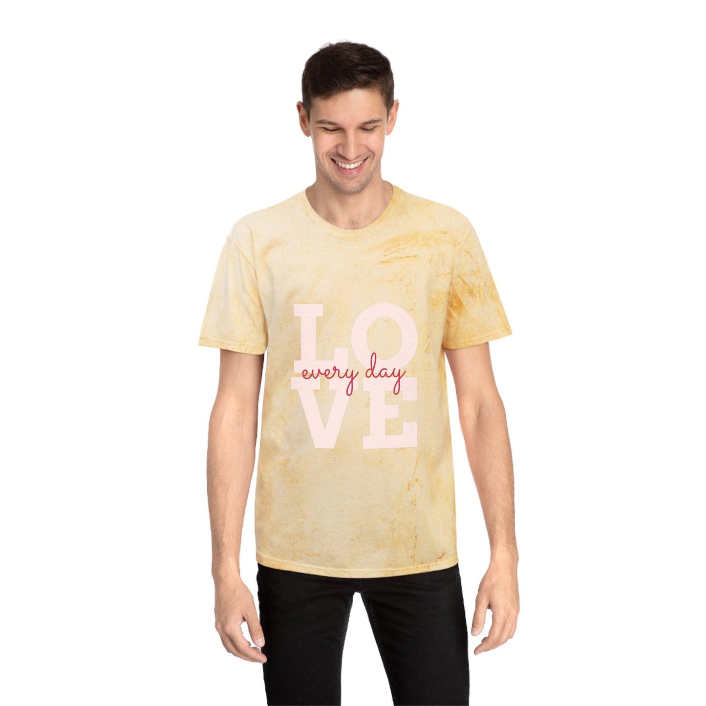 Love every day Unisex Color Blast T-Shirt Valentine’s Day Tee - Lizard Vigilante