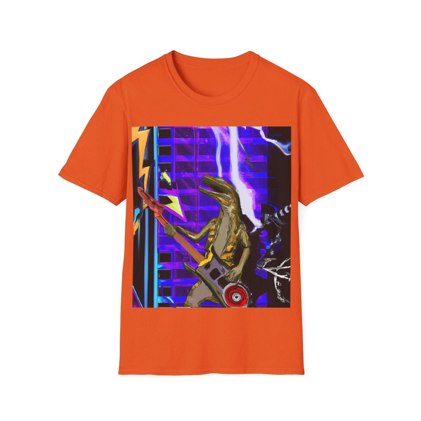 Lizard Zapped Vigilante Unisex Softstyle T-Shirt - Lizard Vigilante