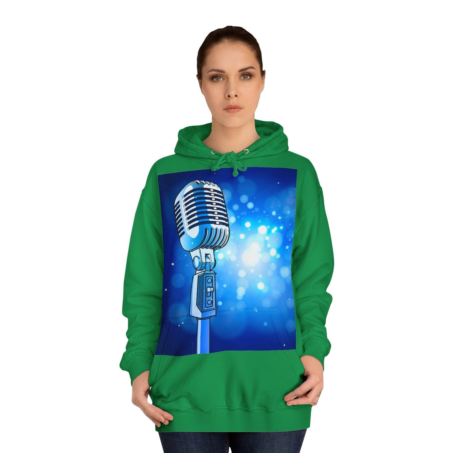 Magic Mic Unisex College Hoodie - Lizard Vigilante