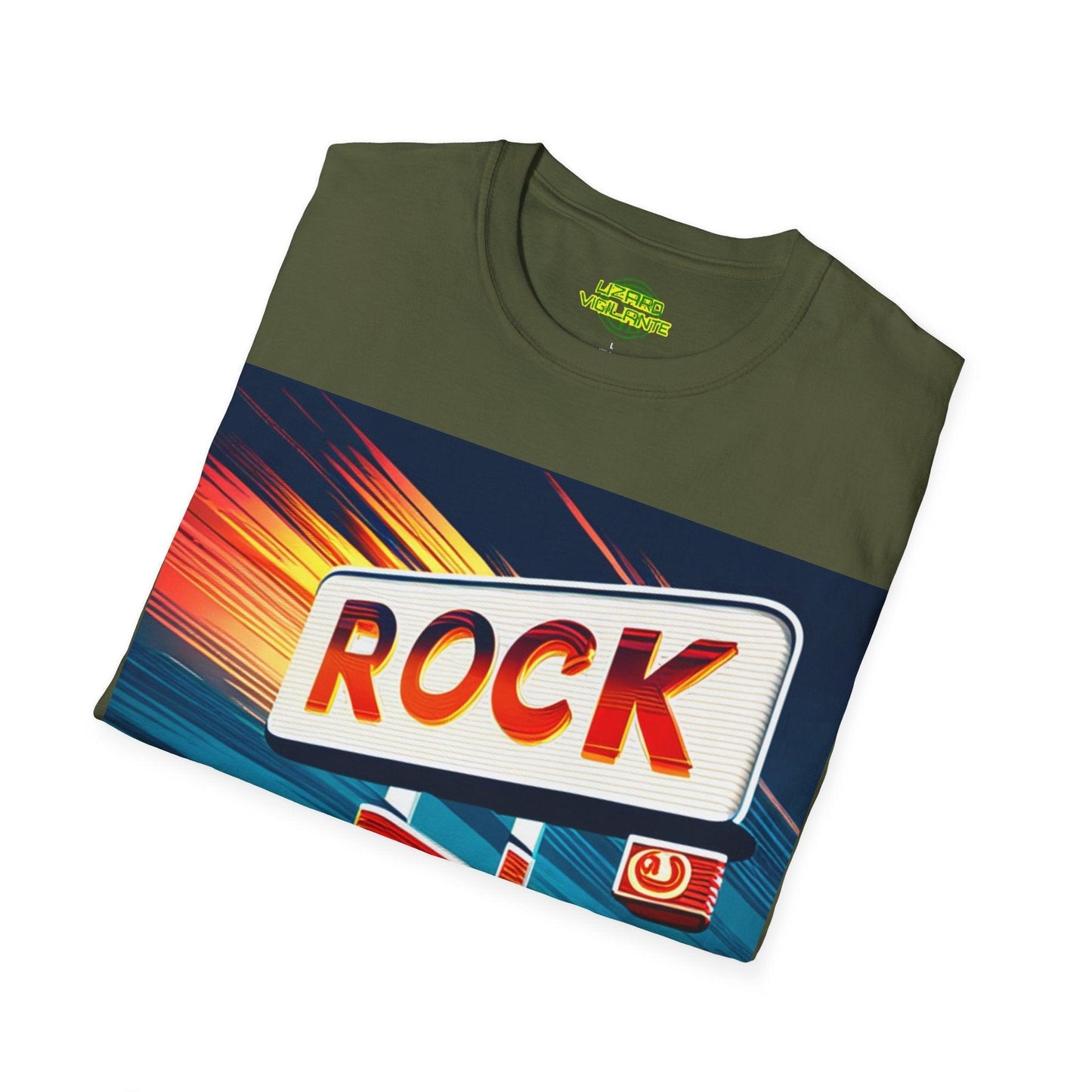 Rock Station Unisex Softstyle T-Shirt - Lizard Vigilante