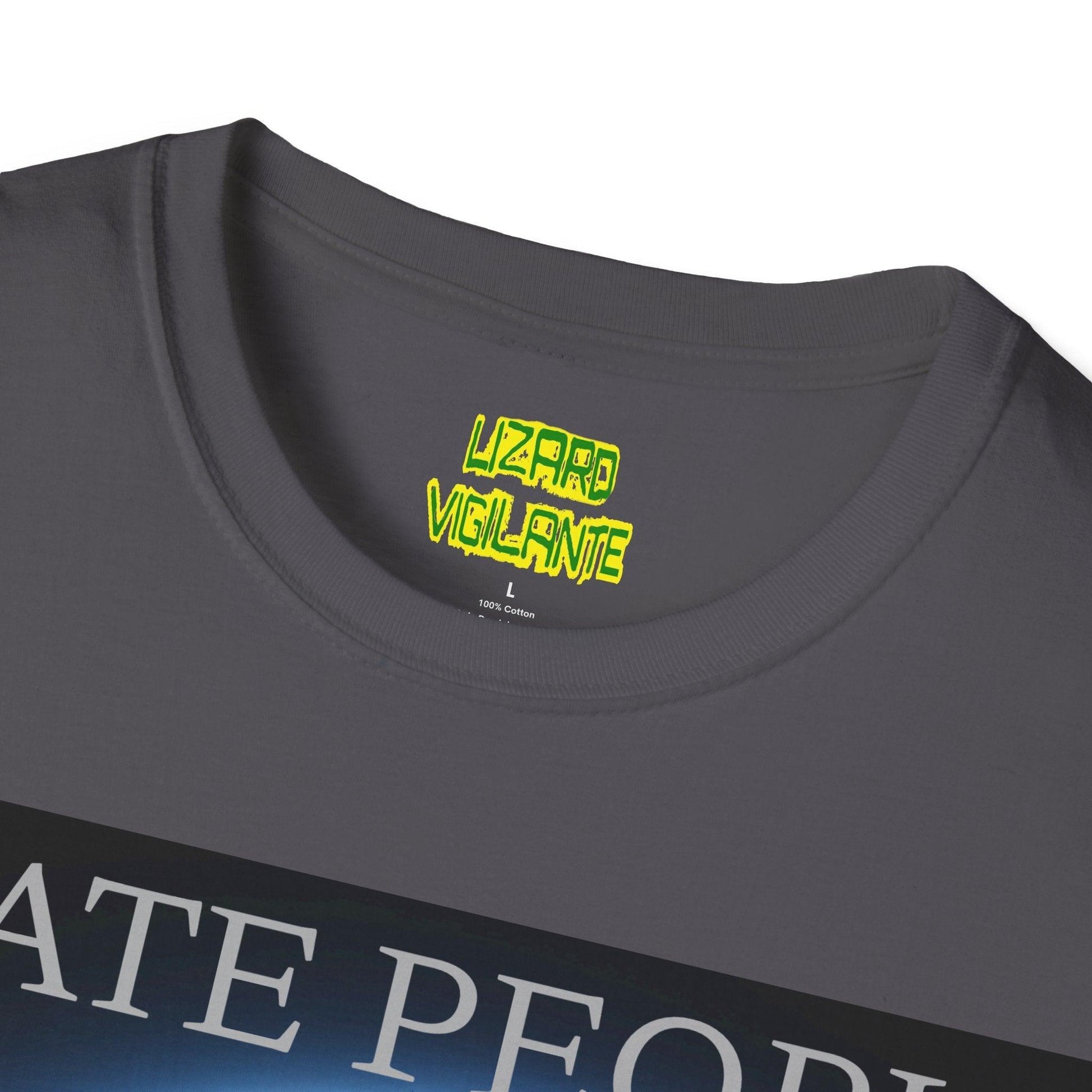 I Hate People Alien Unisex Softstyle T-Shirt - Lizard Vigilante