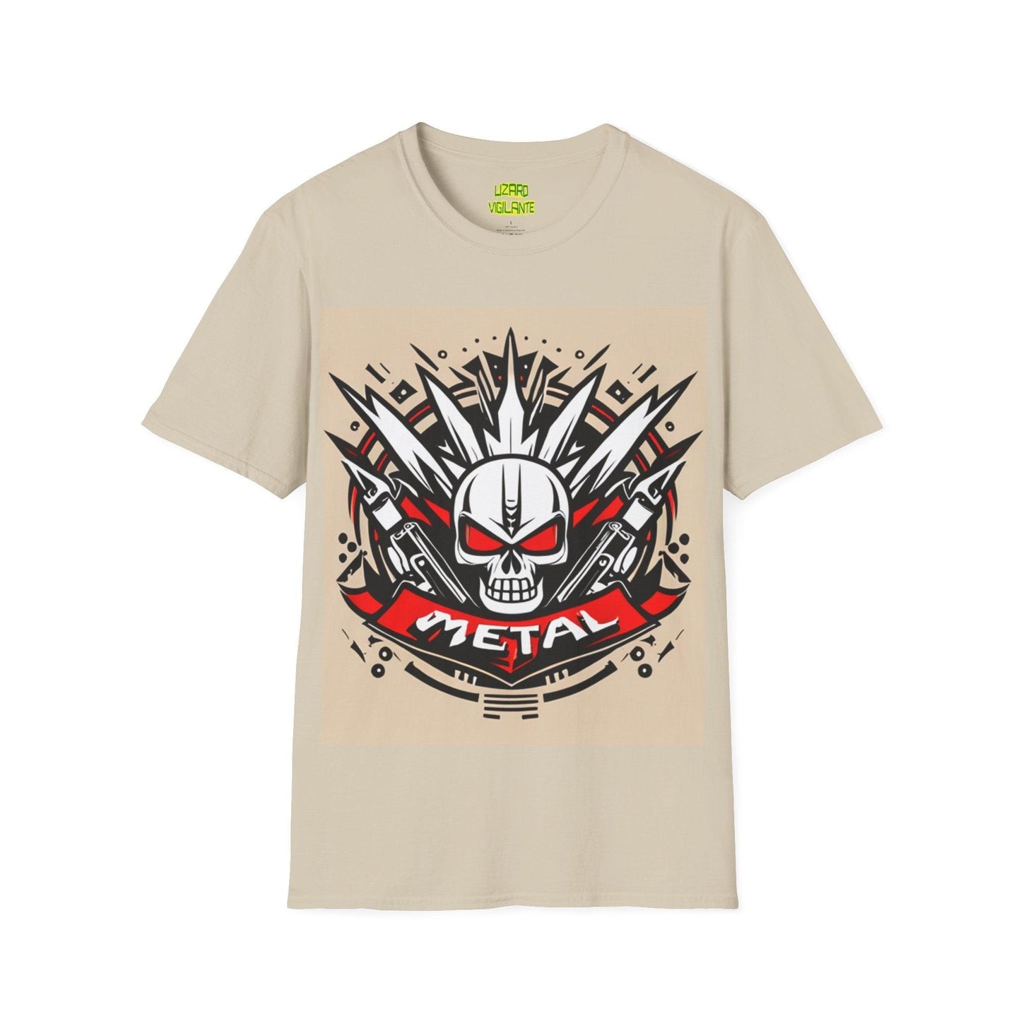 Metal Skul Unisex Softstyle T-Shirt - Lizard Vigilante