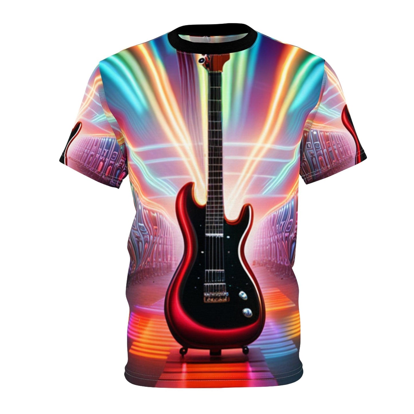 Neon Guitar Unisex Tee - Lizard Vigilante