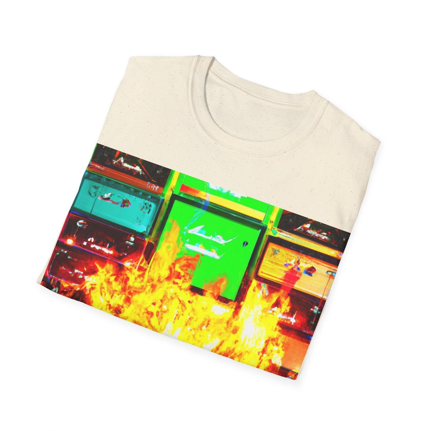 Rock Fire Unisex Softstyle T-Shirt - Lizard Vigilante