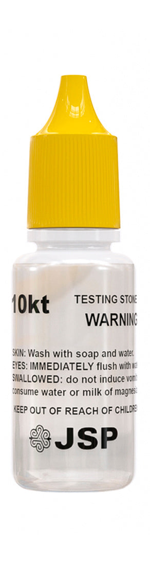 6 Bottles of JSP 10K Gold Metal Test Acid Karat Testing Liquid Solution Jewelry Tester