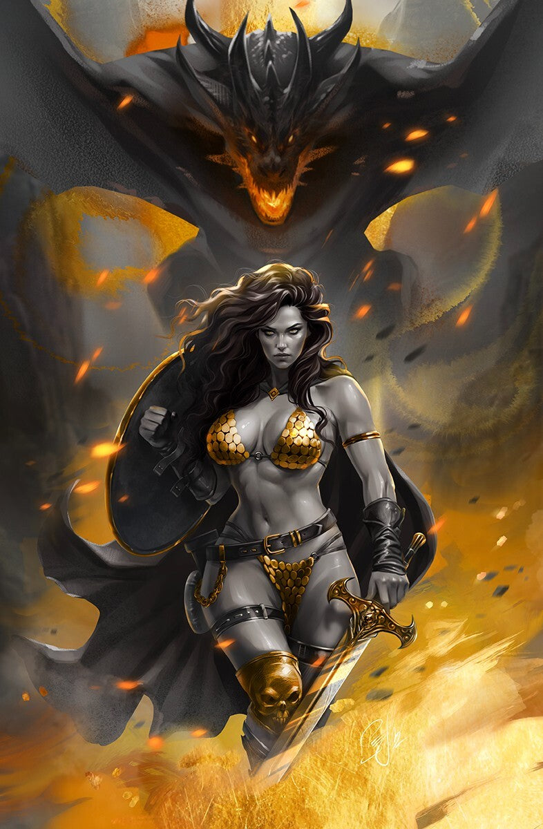 RED SONJA #12 - COVER B SDCC 2024 EXCLUSIVE KATYA SINYUKHINA +COA LTD 400 NM+