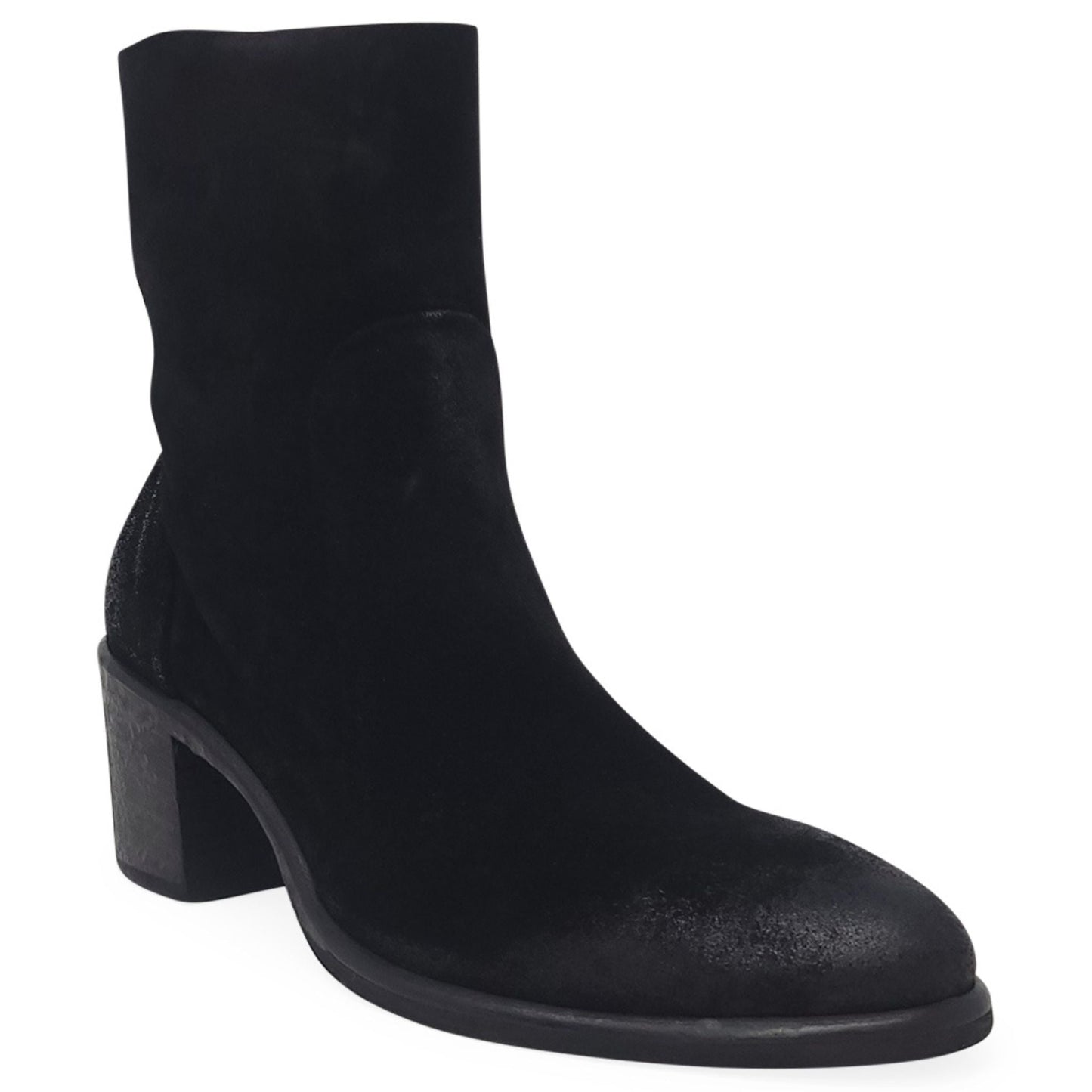 Black Suede Ankle Boot
