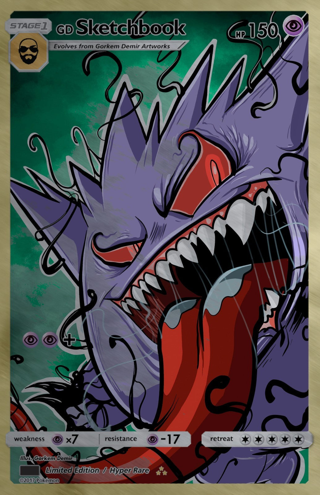 GORKEM DEMIR SKETCHBOOK - GENGAMIZED COVER A METAL VARIANT NYCC 2025 EXCLUSIVE