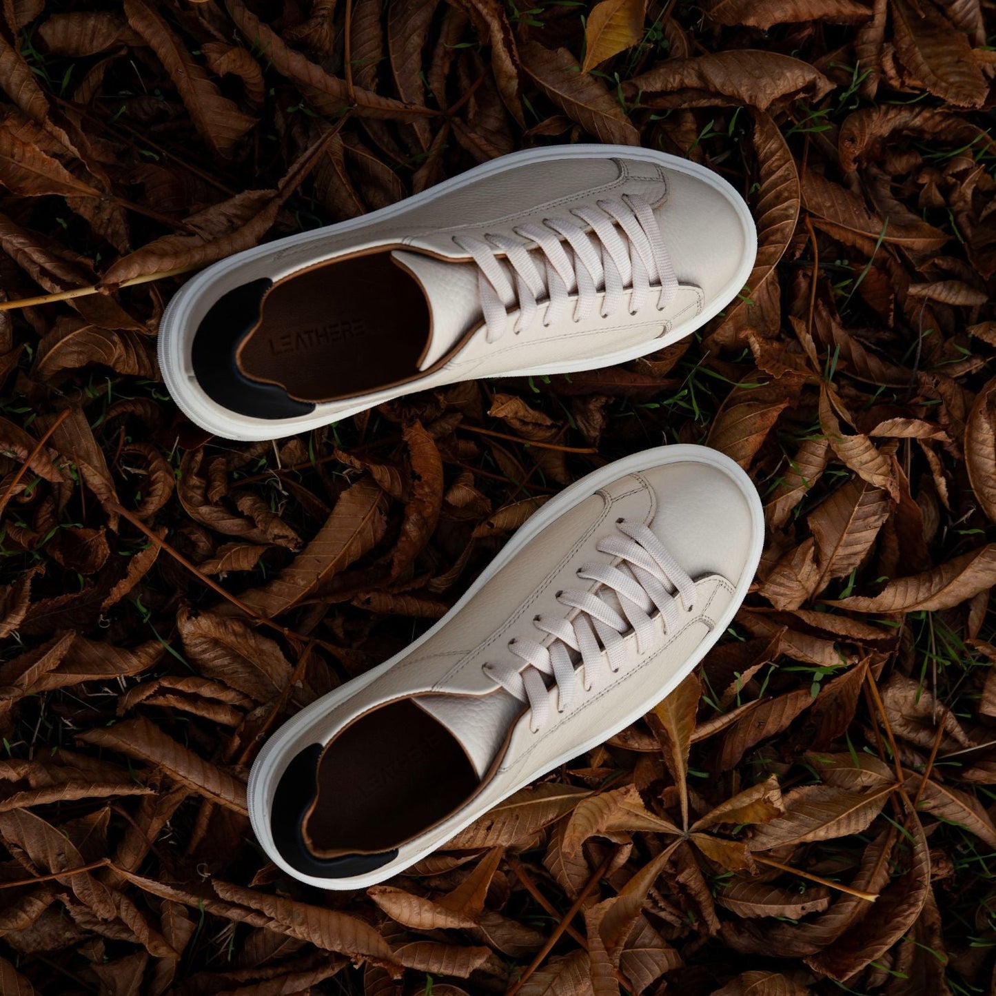 Leathere Signature Sneaker - Beige - SoHo