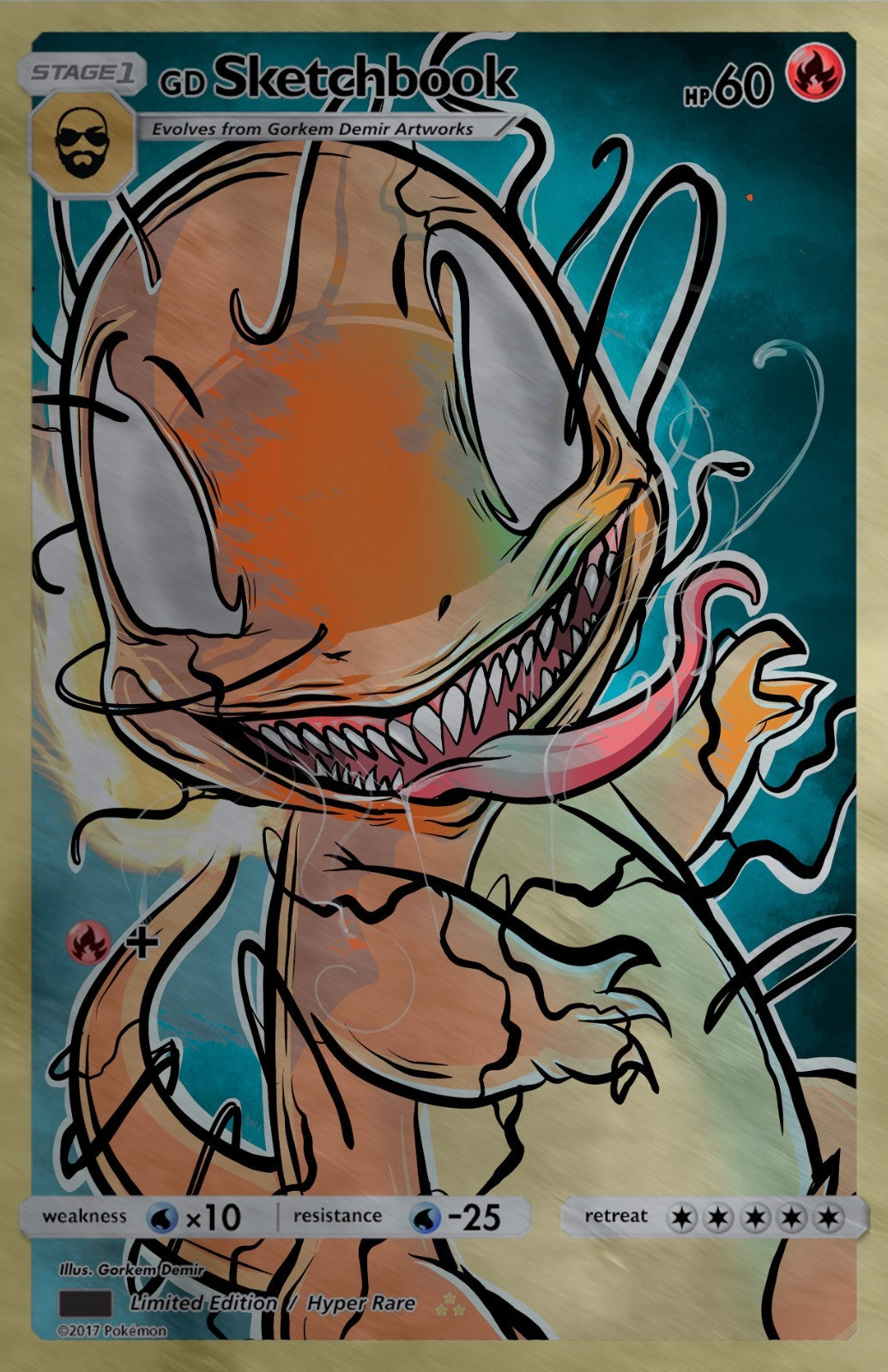 GORKEM DEMIR SKETCHBOOK - CHARMIZED COVER A METAL VARIANT NYCC 2025 EXCLUSIVE