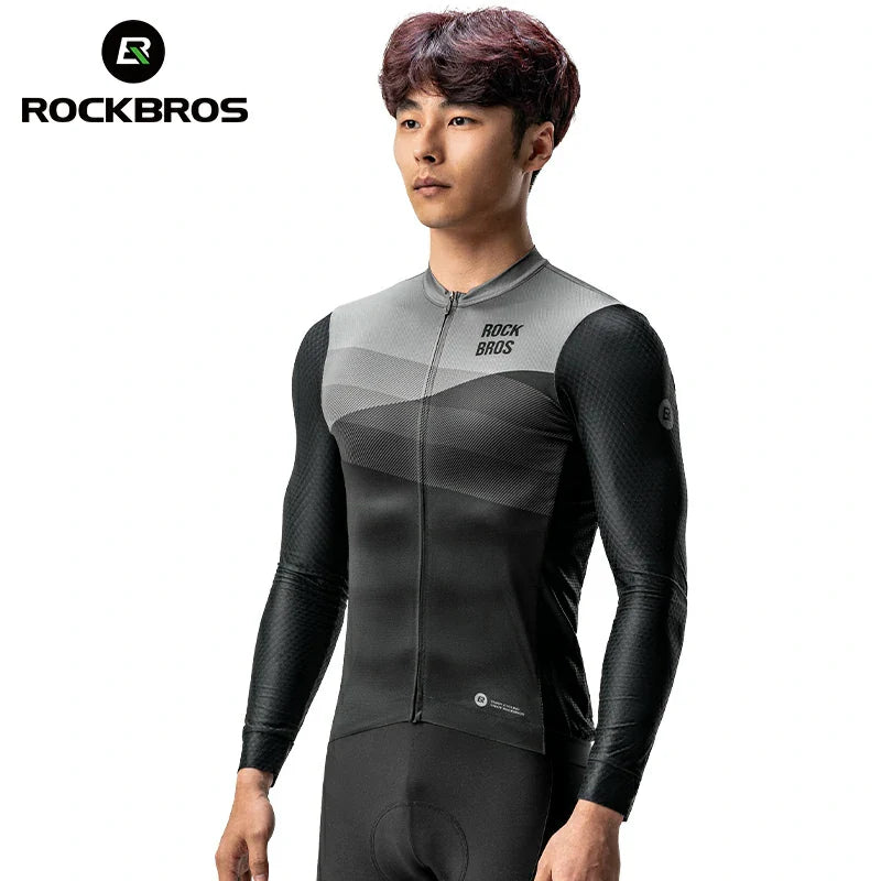 ROCKBROS Men's Cycling Long-Sleeve Jersey