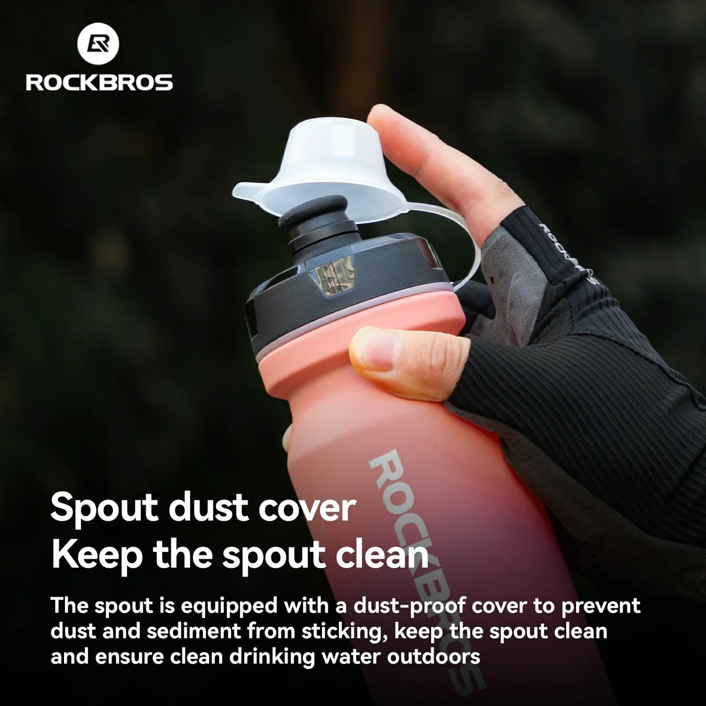 Skin-Feeling Bike Bottle with Pull-Top Lid – Lightweight Leakproof 600/750ml