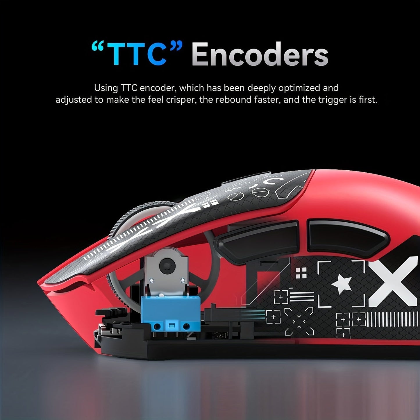 ATTACK SHARK R1 PRO 59g SUPERLIGHT Mouse, PixArt PAW3311 Gaming Sensor, BT/2.4G Wireless/Wired Gaming Mouse, 6 Adjustable Up To 18000, 65 Hrs Battery, Office Mice For Win11/Xbox/PS/Mac (()Black )