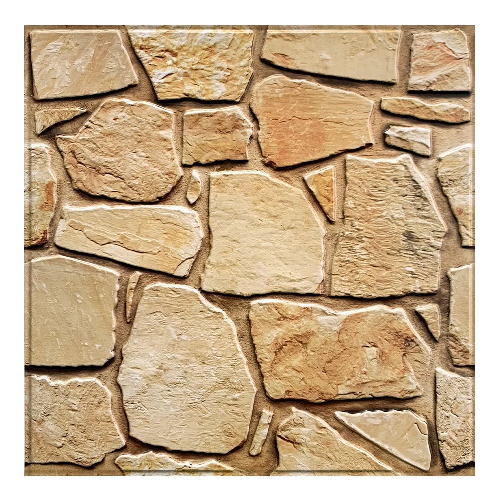 10pcs 3D Self-adhesive Faux Stone Wall Panel 3D Peel and Stick Wall Tile Sticker Kitchen Tile Backsplash 30 X 30cm - Premium wallpaper from Lizard Vigilante - Just $49.99! Shop now at Lizard Vigilante