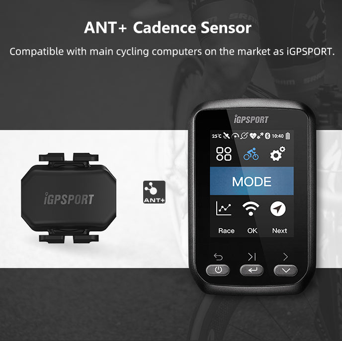 iGPSPORT Bike Speed & Cadence Sensor ANT+ Bluetooth 5.0 IPX7 Waterproof