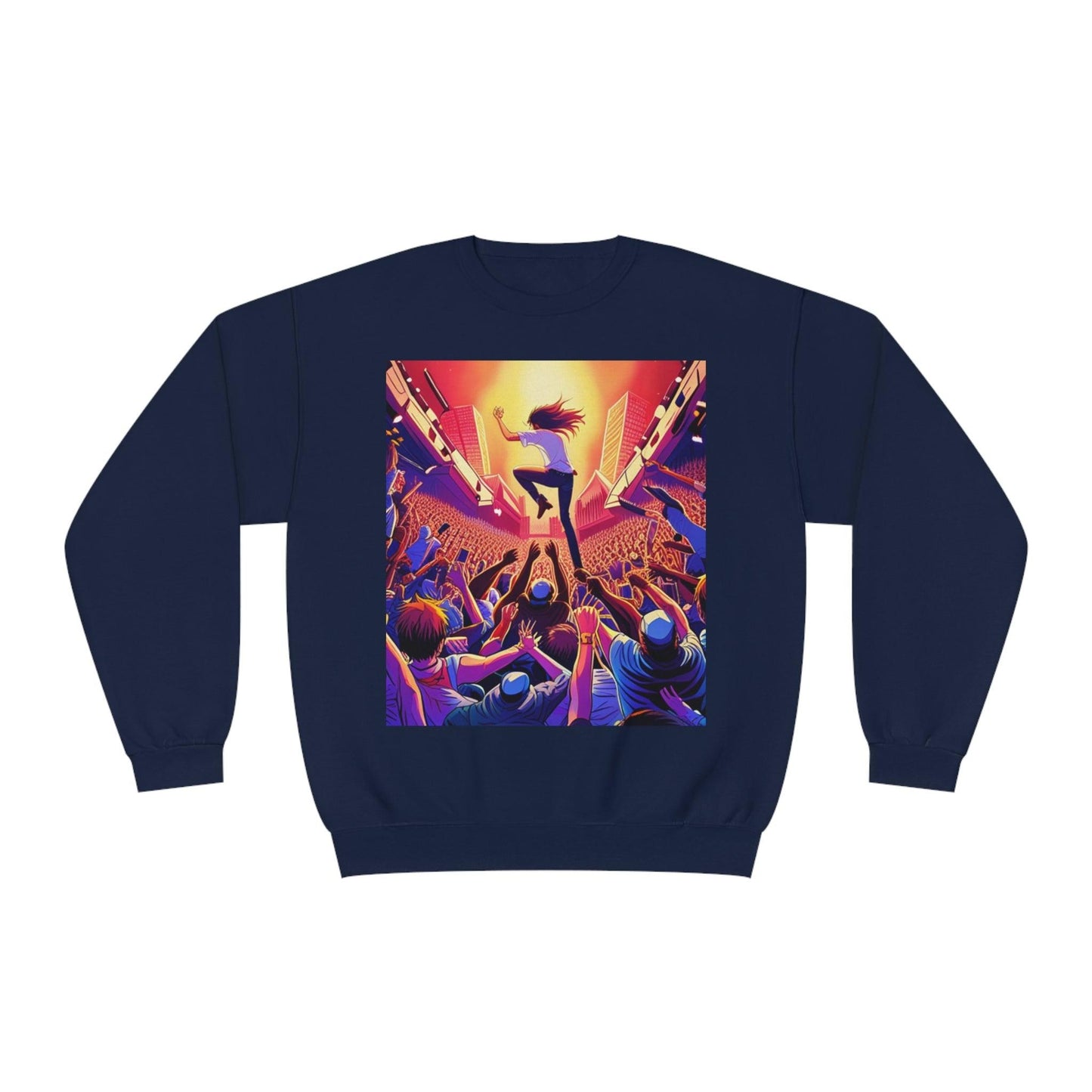 Metal Anime Unisex NuBlend® Crewneck Sweatshirt - Lizard Vigilante