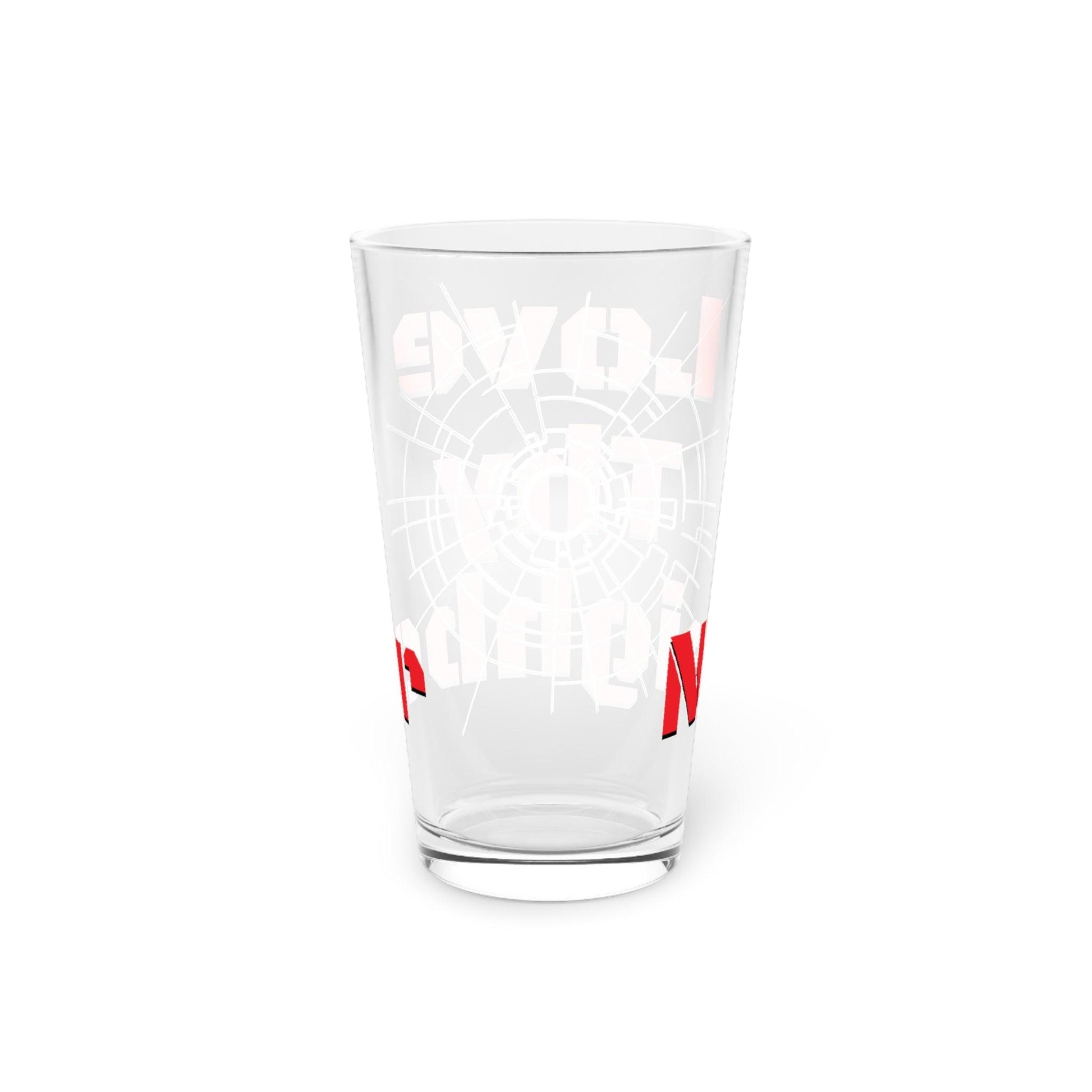 Love Thy Neighbor Bullethole Pint Glass, 16oz - Lizard Vigilante