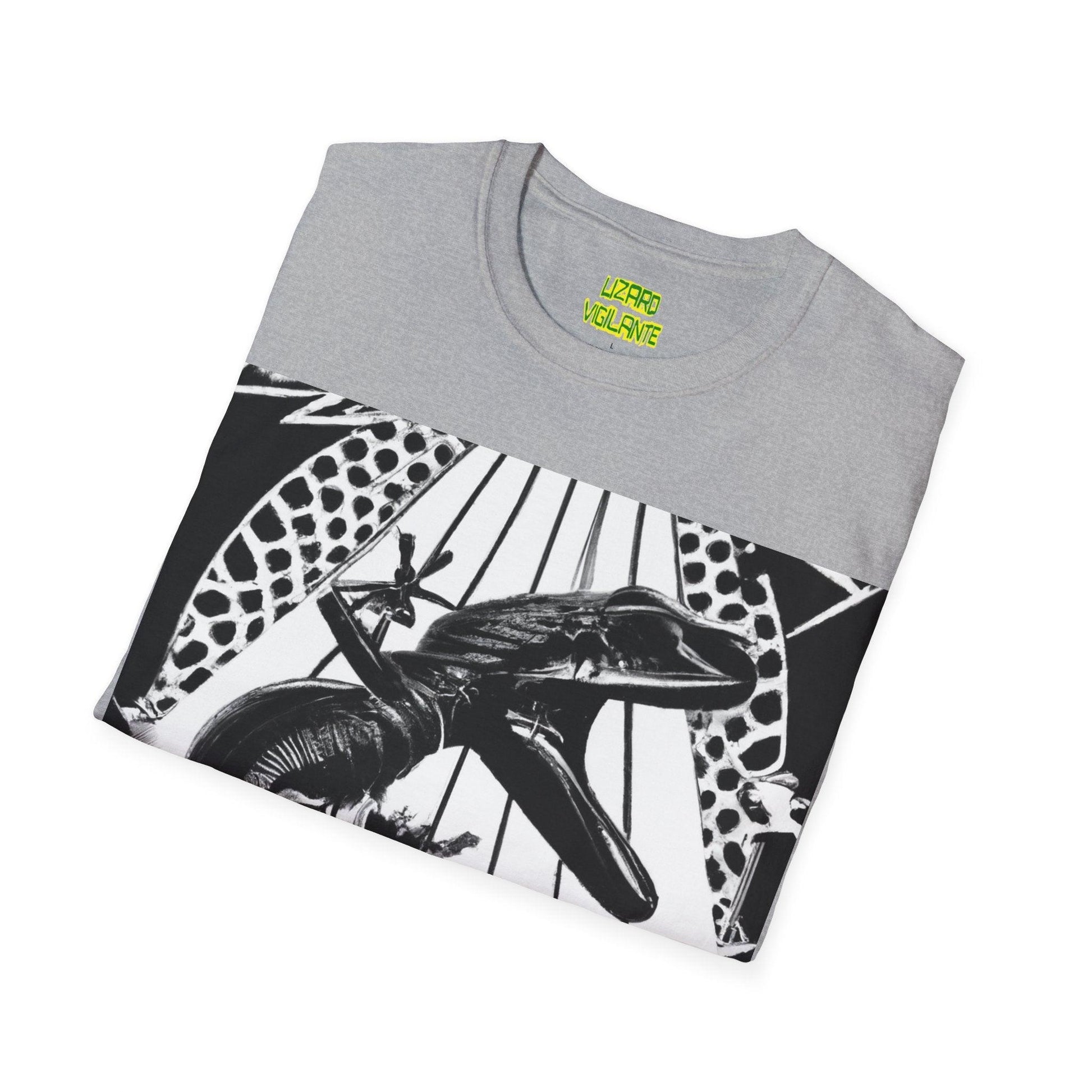 Lizard Vigilante Escapes Unisex Softstyle T-Shirt - Lizard Vigilante