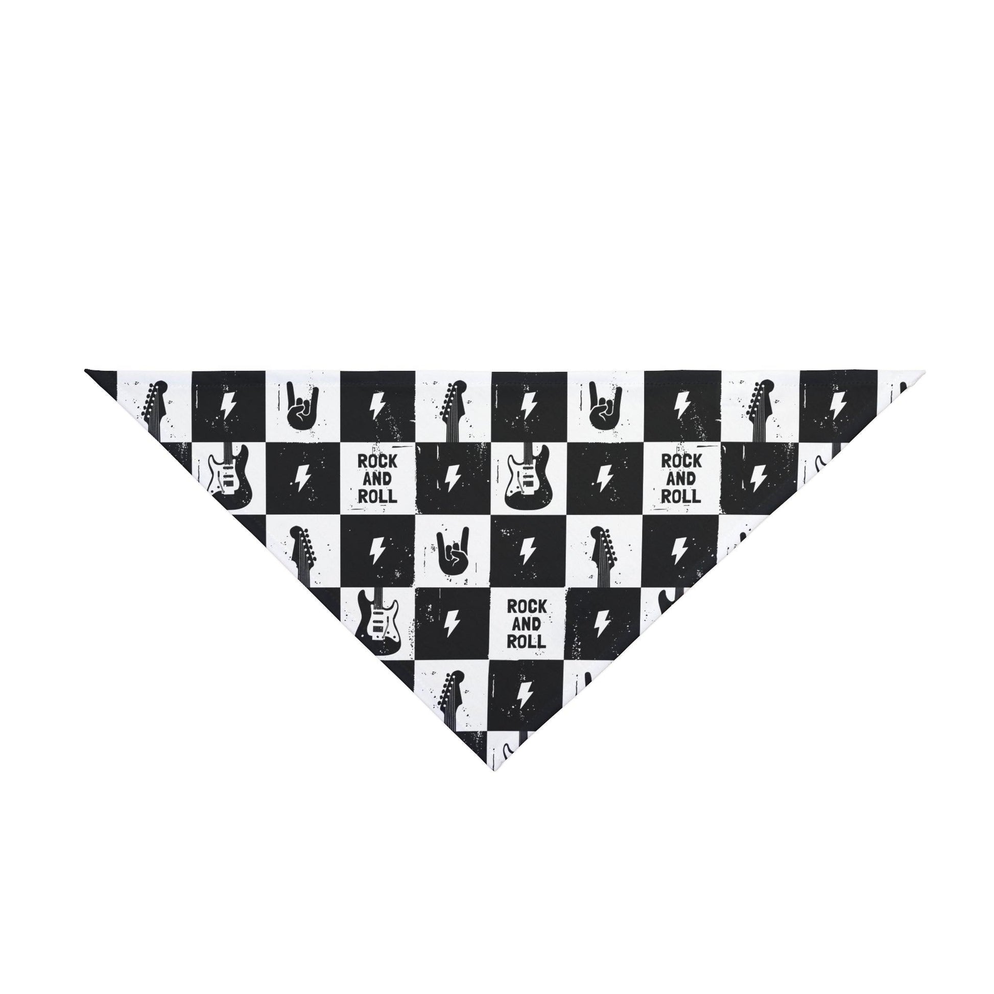 Rock and Roll Squares Pet Bandana - Premium Pets from Printify - Just $39.89! Shop now at Lizard Vigilante