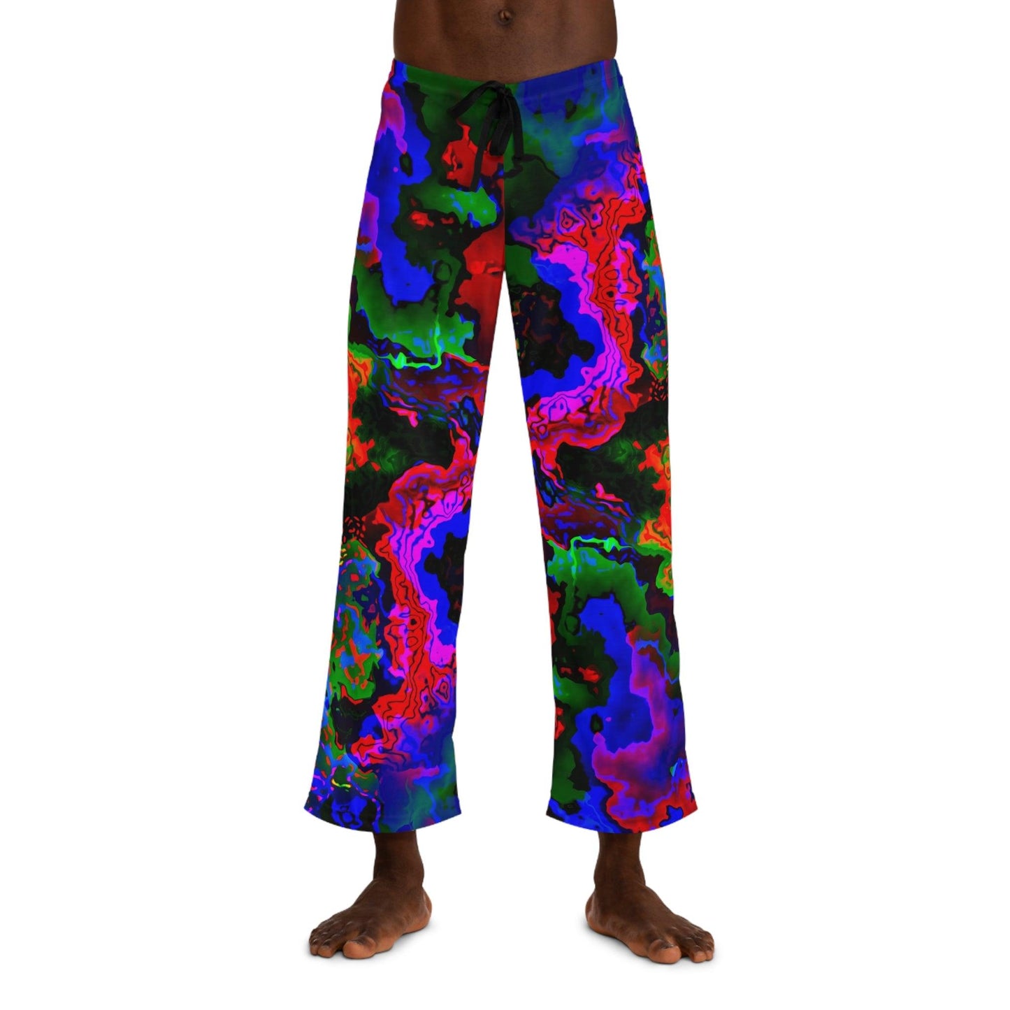 Rainbow in the Darkness Men's Pajama Pants - Lizard Vigilante