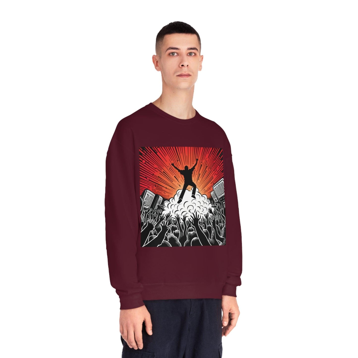 Metal Concert Unisex NuBlend® Crewneck Sweatshirt - Lizard Vigilante