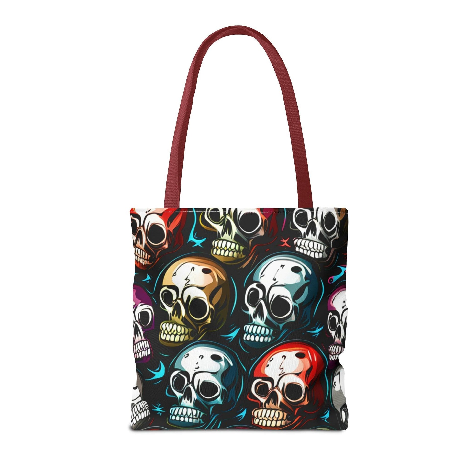 Death Metal Skulls Tote Bag (AOP) - Lizard Vigilante