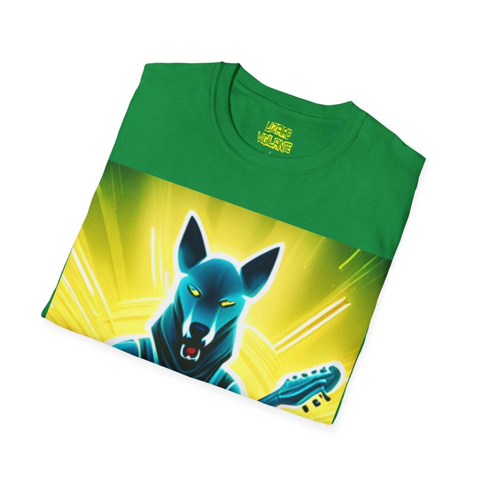 7-String Dog Unisex Softstyle T-Shirt - Premium T-Shirt from Printify - Just $24.45! Shop now at Lizard Vigilante