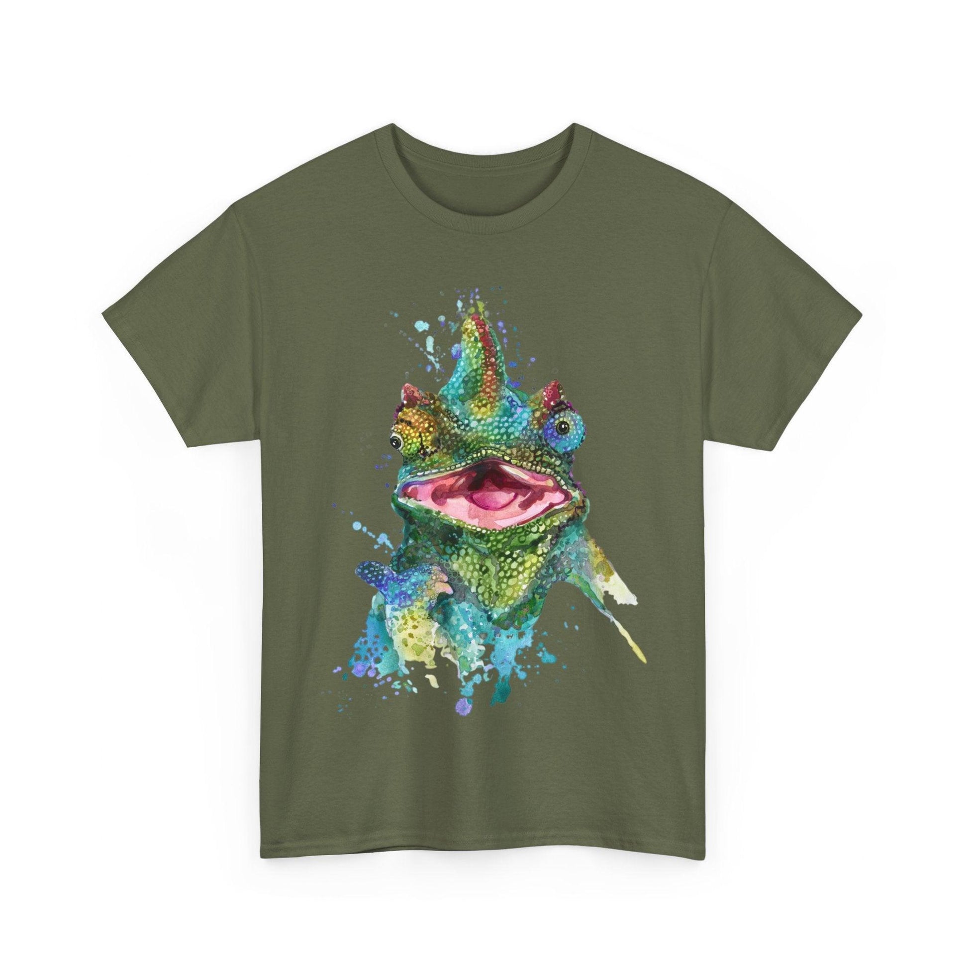 Wild Lizard Graphic Unisex Heavy Cotton Tee - Premium T-Shirt from Printify - Just $15.13! Shop now at Lizard Vigilante