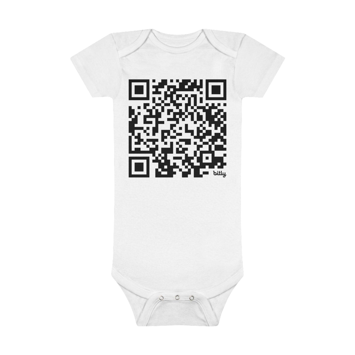 Comfy QR Code Onesie® Organic Baby Bodysuit - Lizard Vigilante