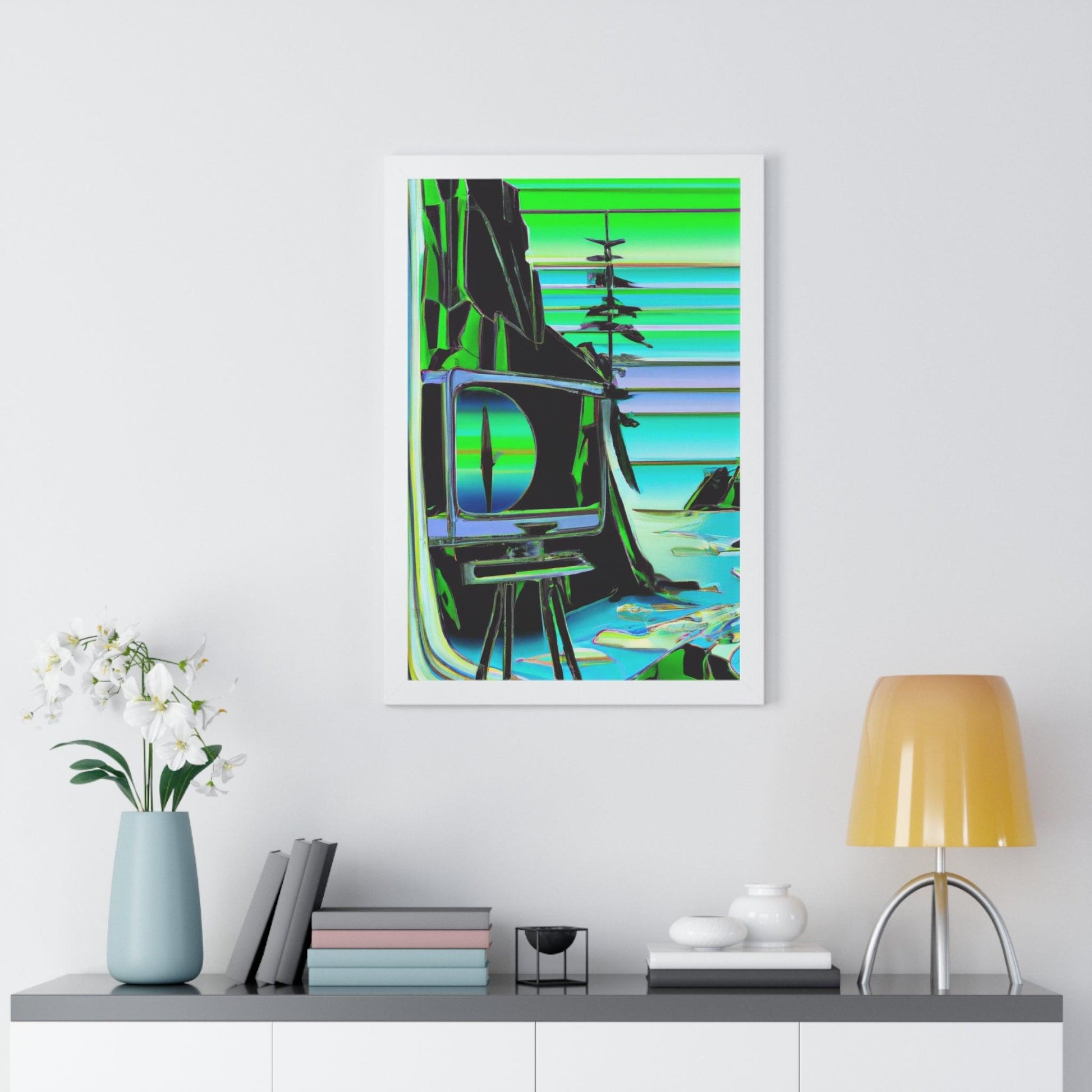 TVtv Framed Vertical Poster - Lizard Vigilante