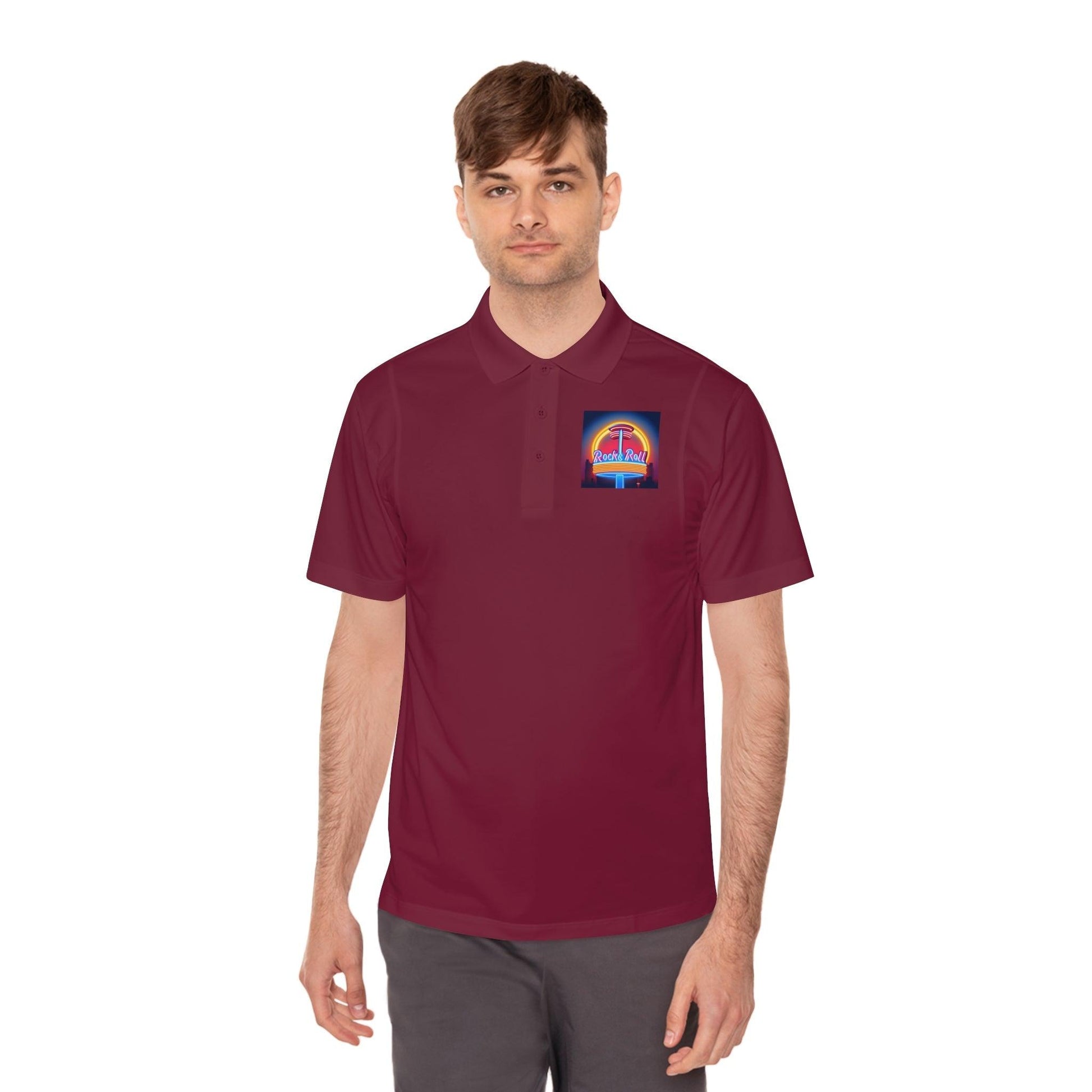 Rock & Roll Diner Men's Sport Polo Shirt - Lizard Vigilante