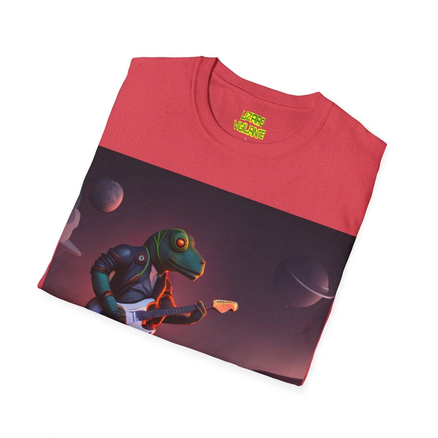 LIZARD VIGILANTE Spaceman Unisex Softstyle T-Shirt - Lizard Vigilante