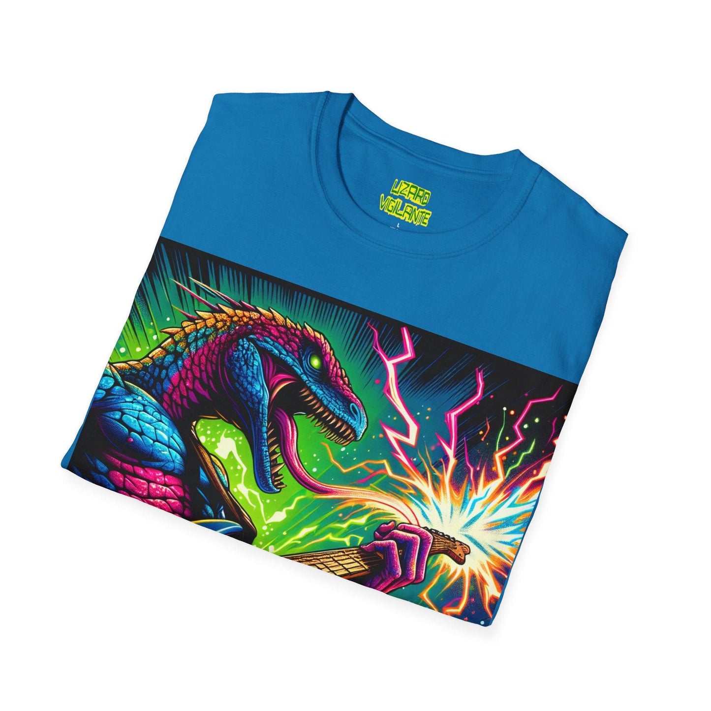 Lizard RockStar Unisex Softstyle T-Shirt - Premium T-Shirt from Printify - Just $24.71! Shop now at Lizard Vigilante