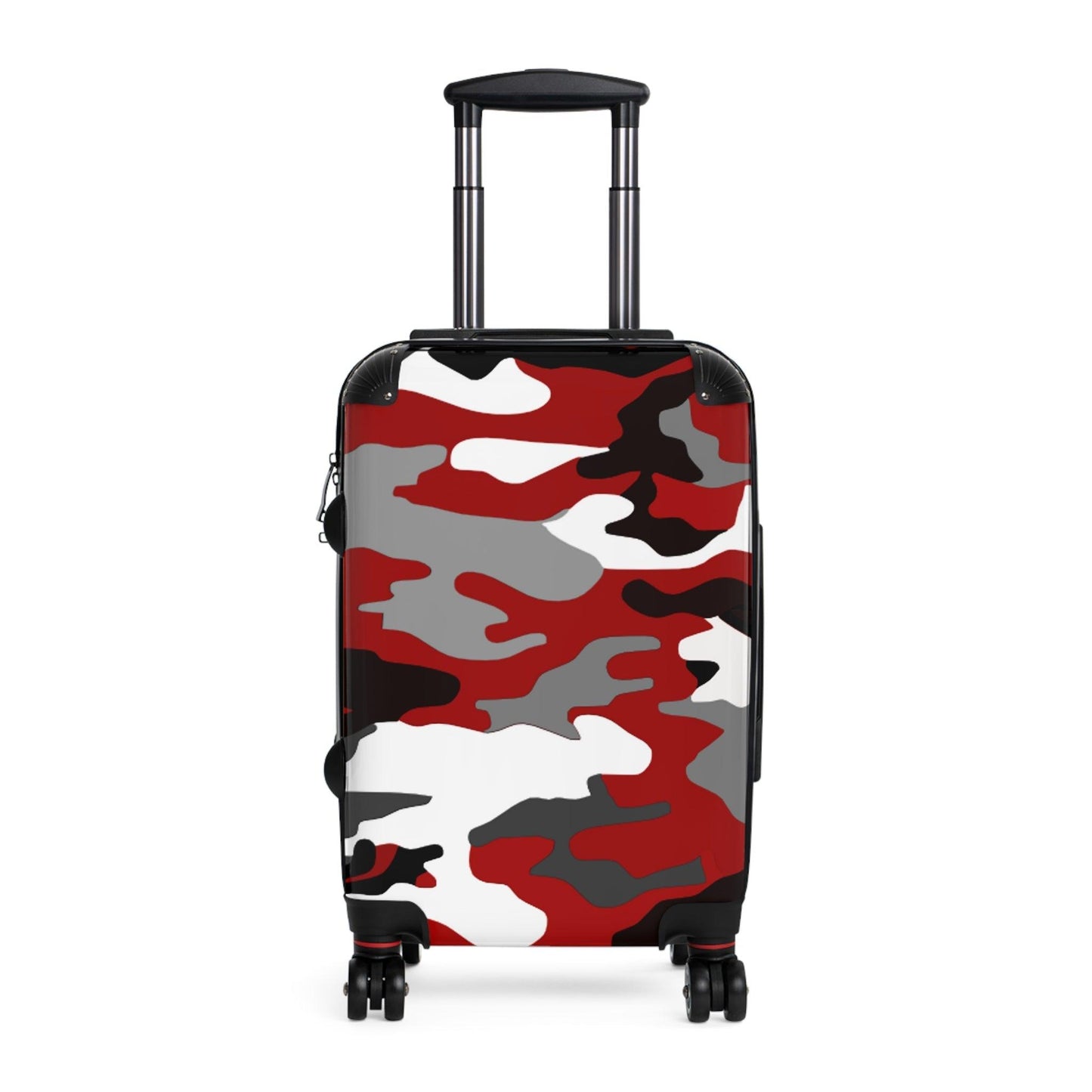 Red Black Grey White Camouflage Suitcase - Lizard Vigilante