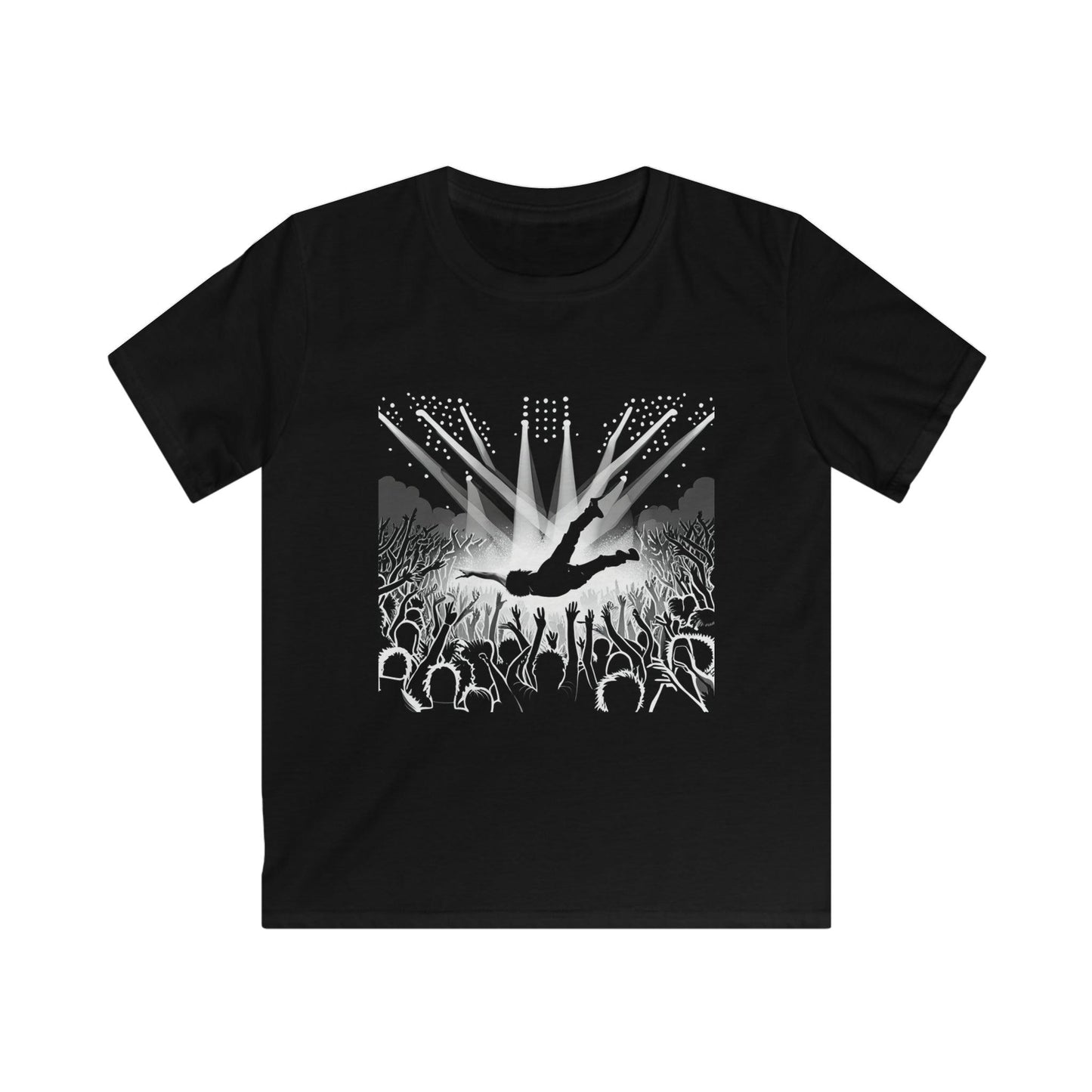 Crowd Surfing Metal Kids Softstyle Tee - Lizard Vigilante