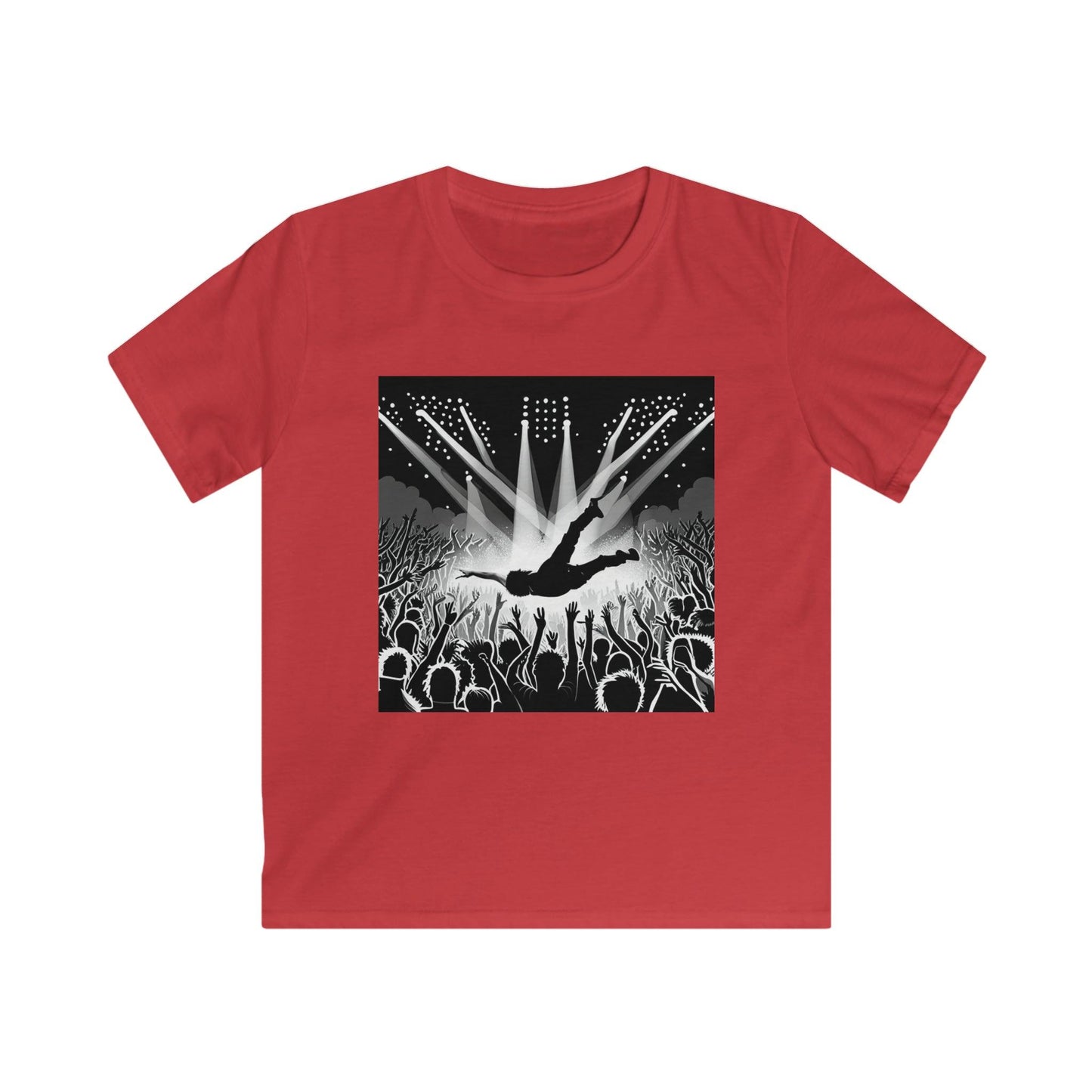 Crowd Surfing Metal Kids Softstyle Tee - Lizard Vigilante