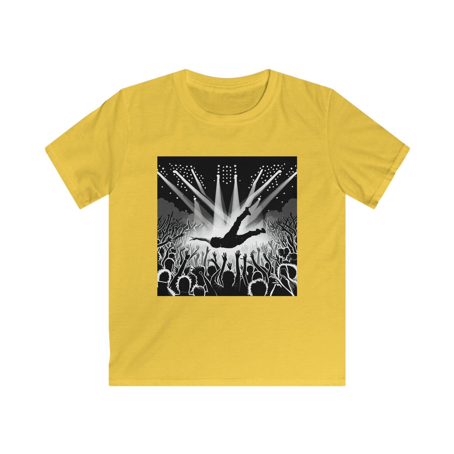 Crowd Surfing Metal Kids Softstyle Tee - Lizard Vigilante