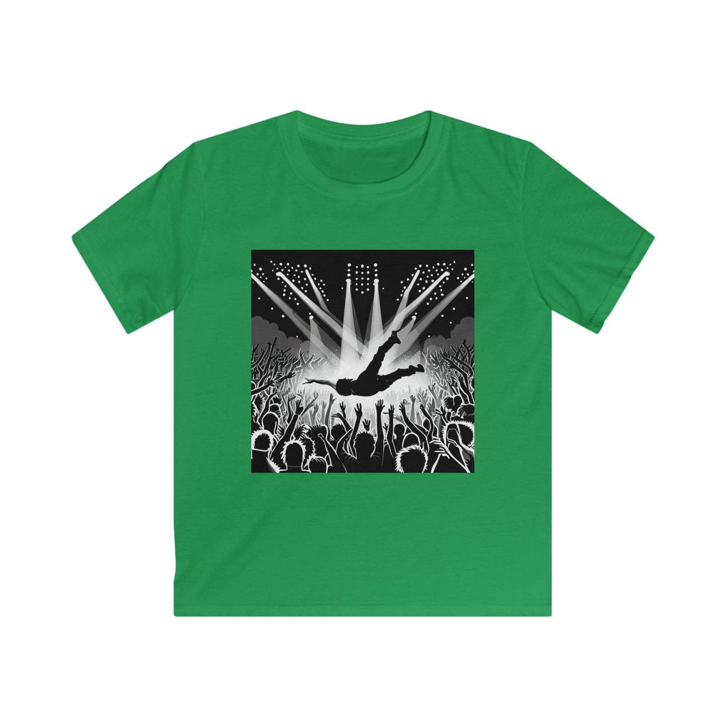 Crowd Surfing Metal Kids Softstyle Tee - Lizard Vigilante