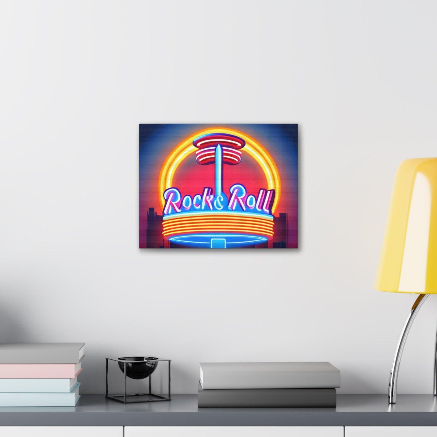 Rock & Roll Diner Canvas Gallery Wraps by Lizard Vigilante - Lizard Vigilante