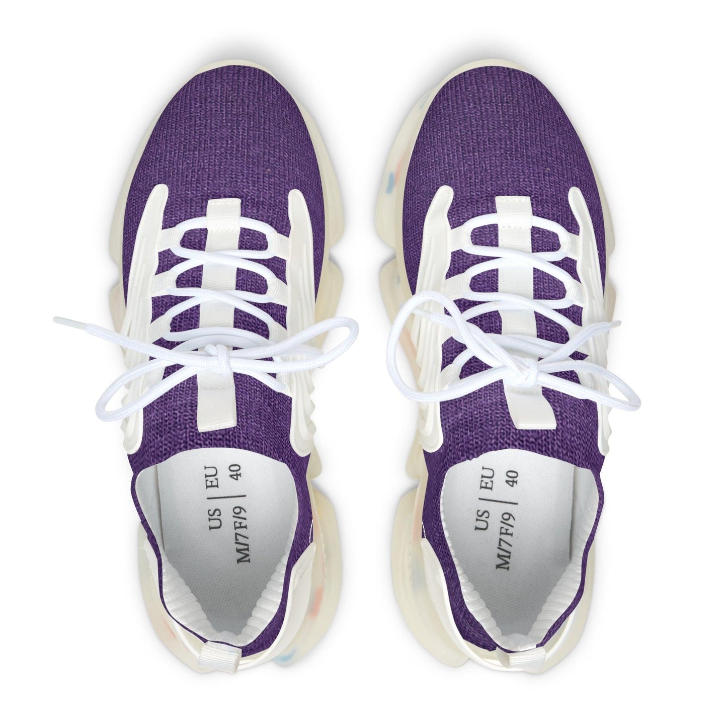 Faux Purple Silk Women's Mesh Sneakers - Lizard Vigilante