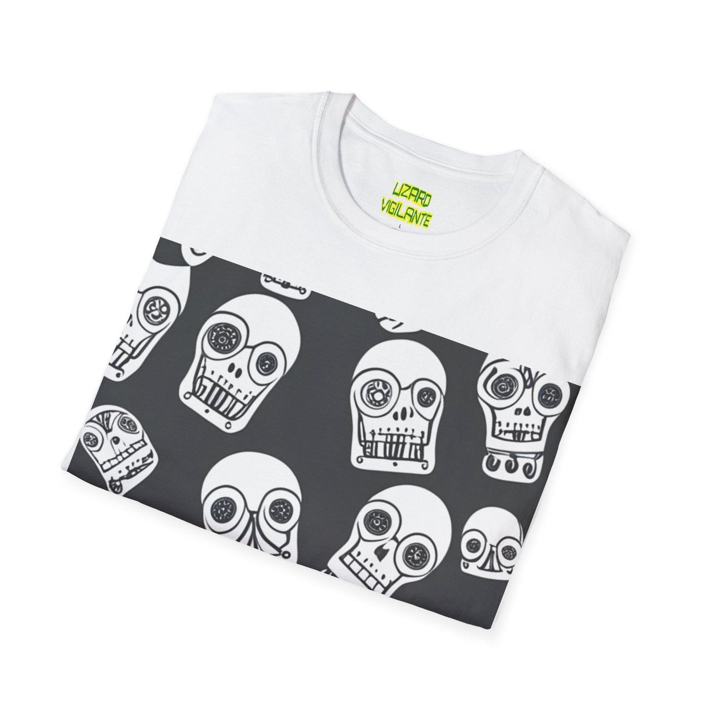 Bot Skulled Unisex Softstyle T-Shirt - Lizard Vigilante