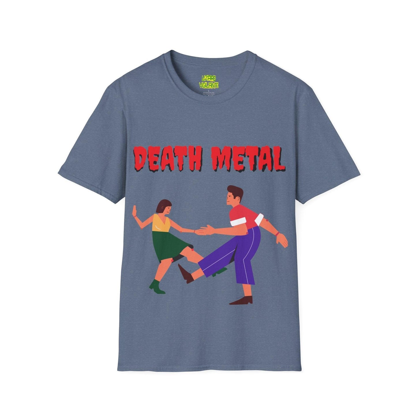 DEATH METAL Dancers Unisex Softstyle T-Shirt - Lizard Vigilante